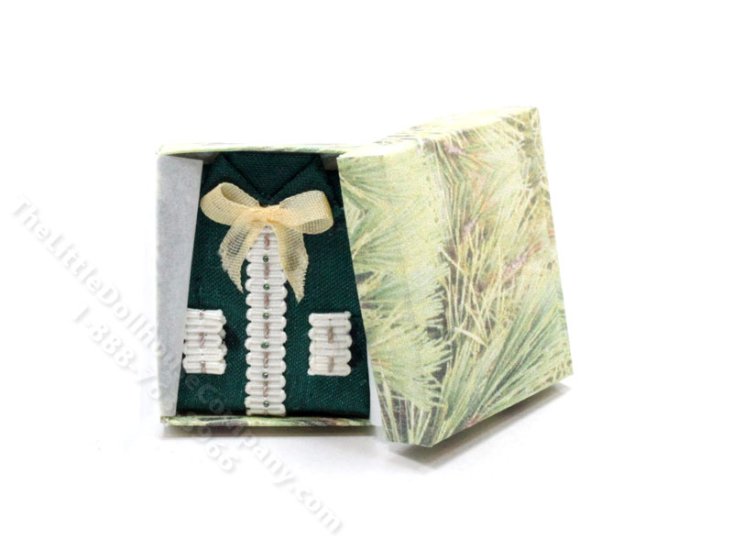 (image for) Miniature Green Blouse with a Bow for Dollhouses