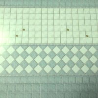 (image for) Peel'n'Stick Floor and Wall Tiles, Blue 11X16"