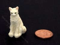 (image for) Dollhouse Scale Model White Cat