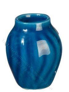 (image for) Miniature Blue Vase for Dollhouses