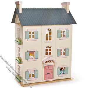 Cherry Tree Hall Dollhouse Le Toy Van H150 Assembled (image for) Cherry Tree Hall Dollhouse Le Toy Van H150 Assembled