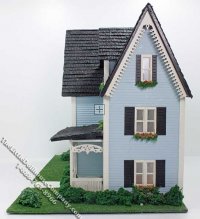 Quarter Scale Victorian Dollhouse Kit Complete with Landscaping