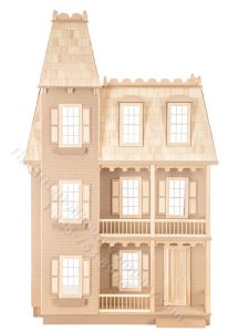 Assembled Unfinished Alison Jr. Dollhouse (image for) Assembled Unfinished Alison Jr. Dollhouse