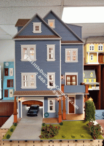 Assembled Clarkson Craftsman Mansion Laser Cut Dollhouse (image for) Assembled Clarkson Craftsman Mansion Laser Cut Dollhouse