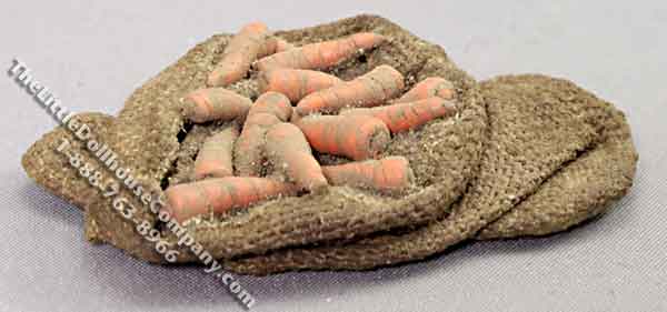 Miniature Flat Sack of Dirty Carrots by Charlotte Willmott