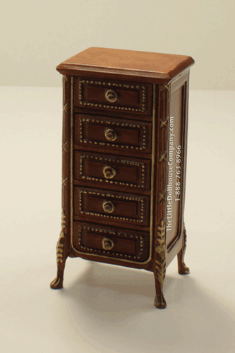 (image for) Dollhouse Miniature Small Walnut Dresser