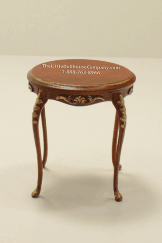 (image for) Dollhouse Miniature Walnut End Table
