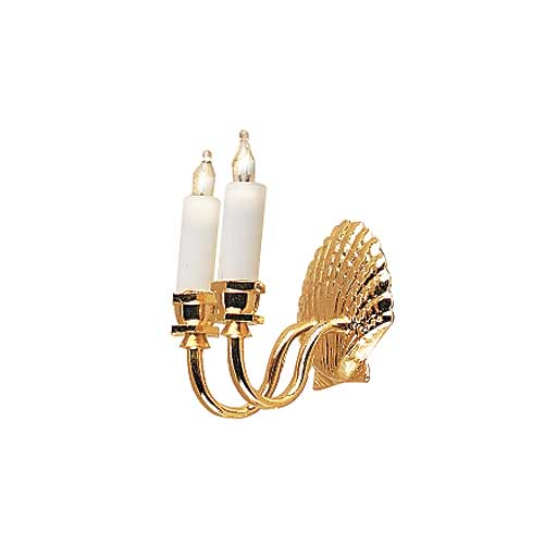 (image for) Double Candle Shell Wall Sconce