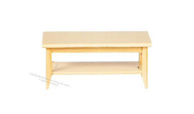 (image for) Miniature Oak RS Rectangular Coffee Table For Dollhouses