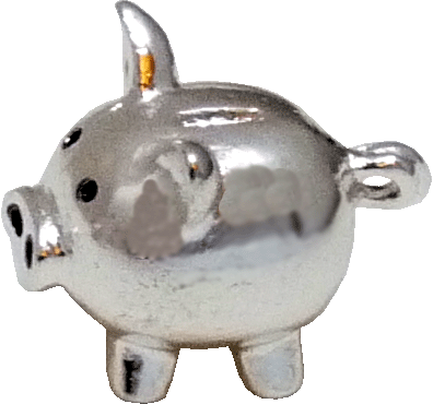 (image for) Silver Piggy Bank