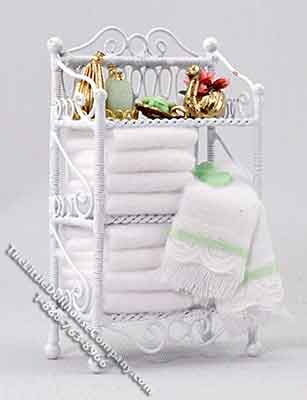 (image for) Powder Room Towel Storage Rack