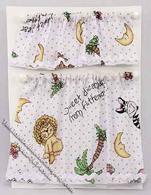 (image for) Miniature Curtain and Valance Set on Rods