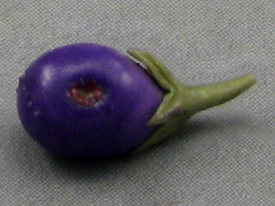 (image for) Dollhouse Scale Model Eggplant