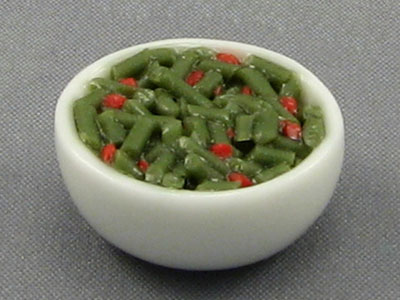 (image for) Dollhouse Scale Model Bowl with Peas