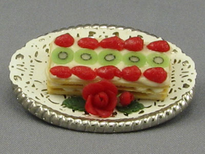 (image for) Dollhouse Scale Model Fruit Cake Platter