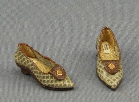 (image for) Miniature Scaled Leather Kitten Heels by Judith Blondell