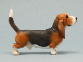 (image for) Miniature Standing Basset Hound by Karl Blindheim