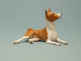 (image for) Miniature Laying Basenji by Karl Blindheim