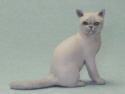 (image for) Miniature Sitting Blue Burmese Cat by Karl Blindheim