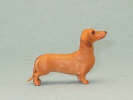 (image for) Miniature Standing Dachshund w Red Colouring by Karl Blindheim