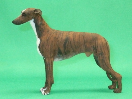 (image for) Miniature Standing Brindle Male Greyhound by Karl Blindheim