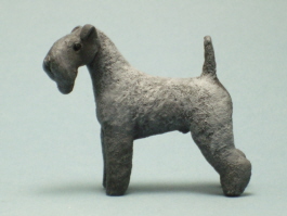 (image for) Miniature Standing Male Kerry Blue Terrier by Karl Blindheim