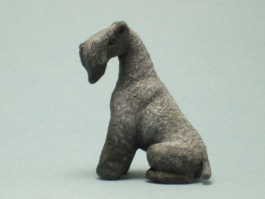 (image for) Miniature Sitting Female Kerry Blue Terrier by Karl Blindheim