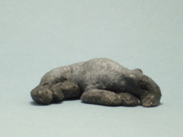 (image for) Miniature Laying Female Kerry Blue Terrier by Karl Blindheim