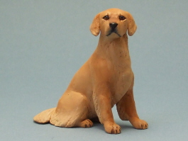 (image for) Miniature Sitting Golden Retriever by Karl Blindheim