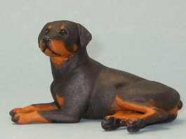 (image for) Miniature Laying Female Rottweiler by Karl Blindheim