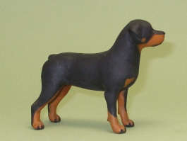 (image for) Miniature Standing Female Rottweiler by Karl Blindheim