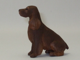 (image for) Miniature Sitting Field Spaniel by Karl Blindheim