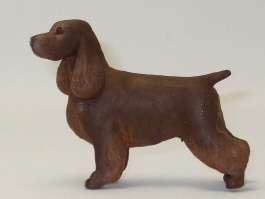 (image for) Miniature Standing Field Spaniel by Karl Blindheim