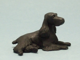 (image for) Miniature Black English Cocker Spaniel by Karl Blindheim