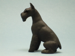 (image for) Miniature Sitting Black King Schnauzer by Karl Blindheim
