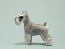 (image for) Dollhouse Scale Model Schnauzer ( Miniature ) by Karl Blindheim