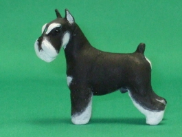 (image for) Dollhouse Standing Schnauzer ( Miniature ) by Karl Blindheim
