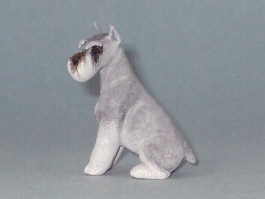 (image for) Miniature Sitting Standard Schnauzer by Karl Blindheim