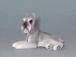 (image for) Miniature Laying Standard Schnauzer by Karl Blindheim