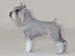 (image for) Miniature Standing Male Standard Schnauzer by Karl Blindheim