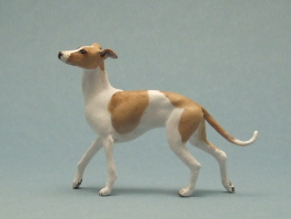 (image for) Miniature Walking Whippet w Head Up by Karl Blindheim