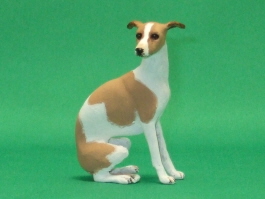 (image for) Miniature Sitting Female Whippet by Karl Blindheim