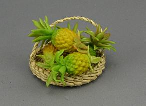 (image for) Miniature Pineapples in Basket