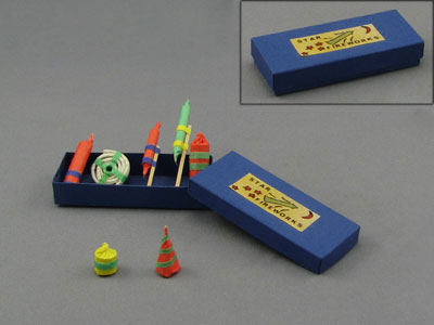 (image for) Dollhouse Scale Model Star Fireworks Box