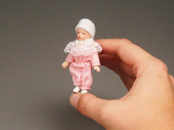 (image for) Miniature Baby Doll for Dollhouses