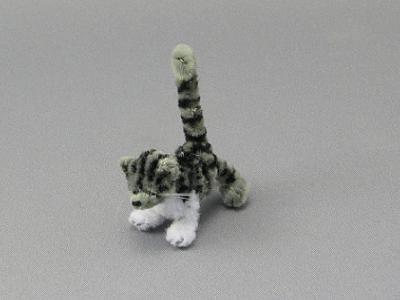 (image for) Miniature Grey and Black Tabby Cat by Sue Wilkes