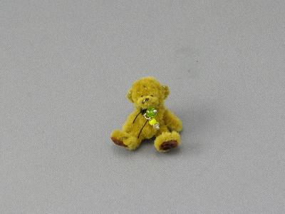 (image for) Miniature Bear with Beads by Sue Wilkes of Shoebutton Bears