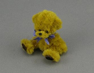 (image for) Miniature Bear with Ribbon by Sue Wilkes of Shoebutton Bears