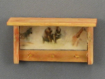 (image for) Dollhouse Scale Model Clothes Rack with Shelf