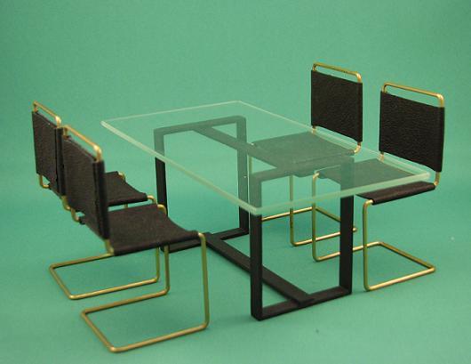 (image for) Contemporary Dining Room in Black Set by Warren Richardson
